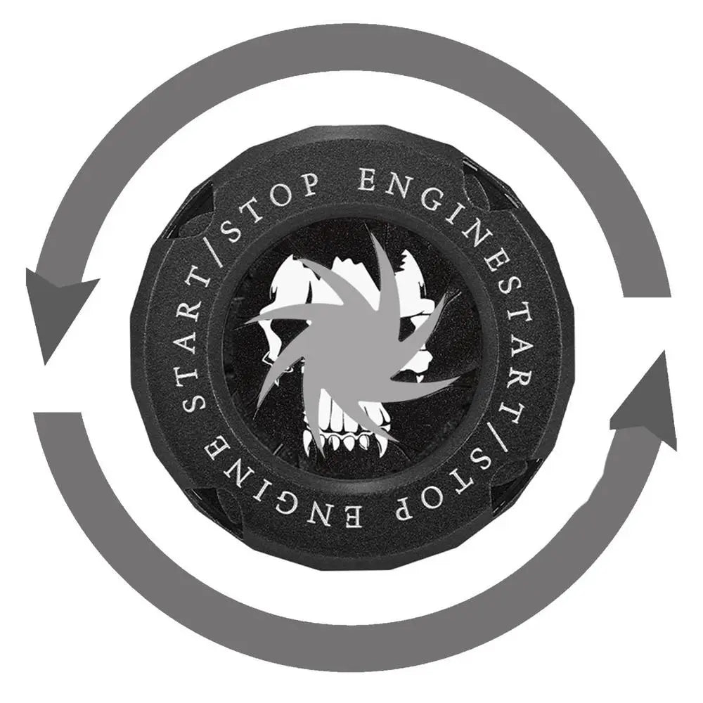 ( কালো কালার ) Aluminum Made Key Start Button Cover Decorative Rotary Push To Start Button Cover - China To BD Web