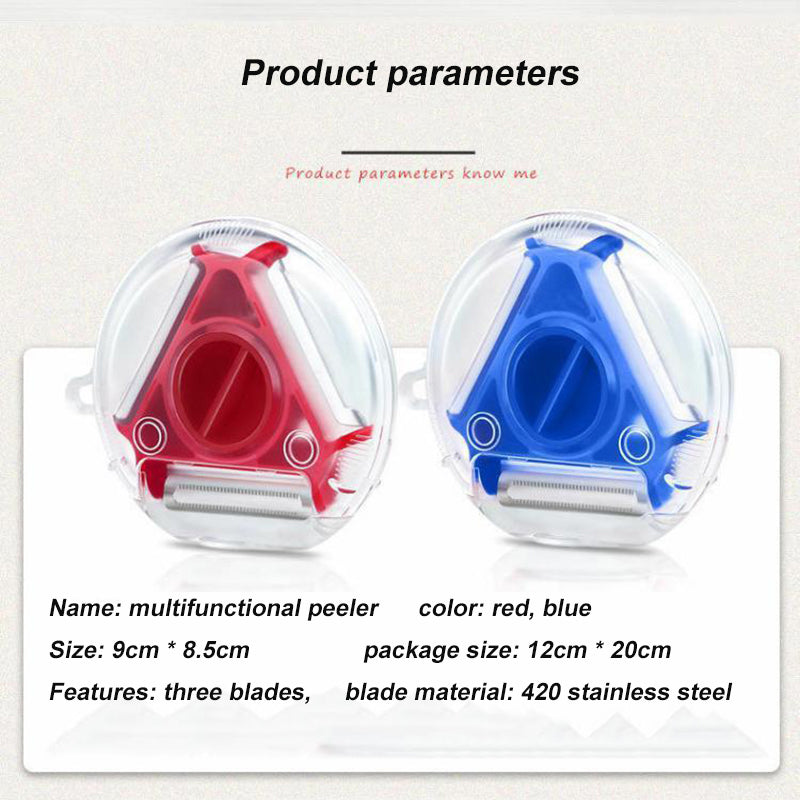 Multifunctional 3 IN 1 Vegetable Fruits Peeler-2 pcs