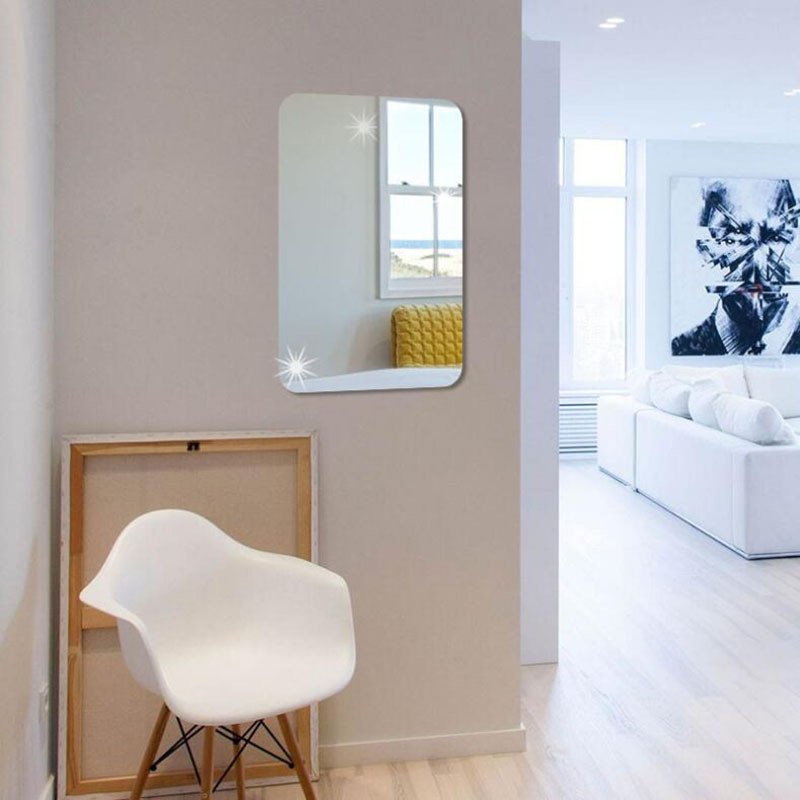 ( SQUARE )Acrylic Mirror Stickers 27*42CM Wall Stickers - China To BD Web