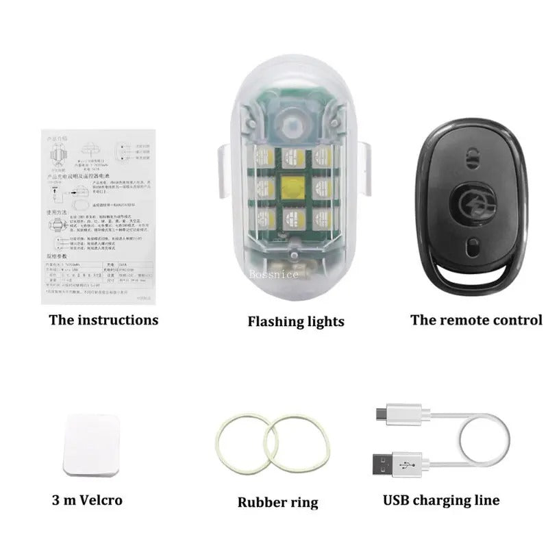 Wireless Remote Control Multimode LED Flashing Light