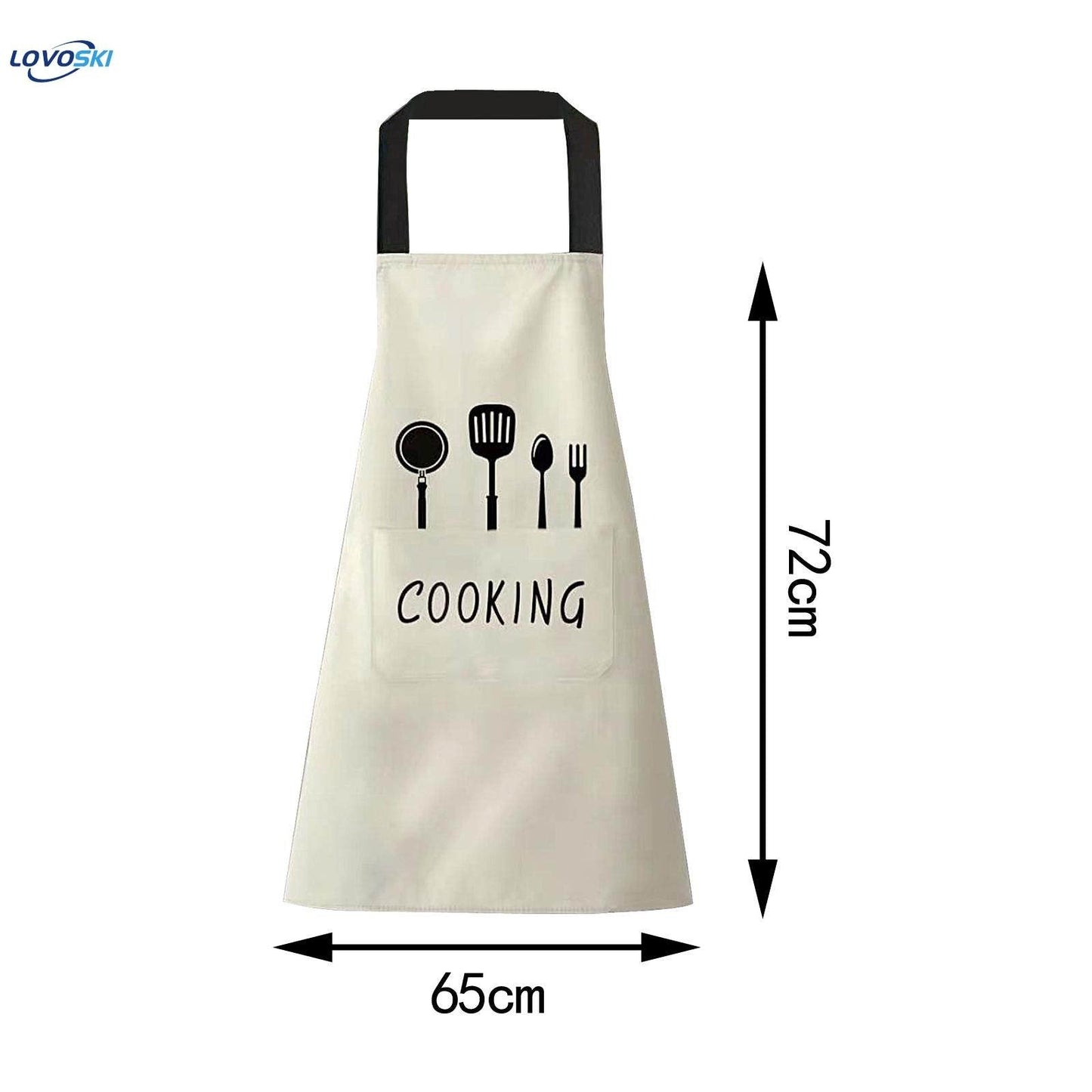 Fashion Kitchen Oilproof Waterproof Chef Apron-Random Color
