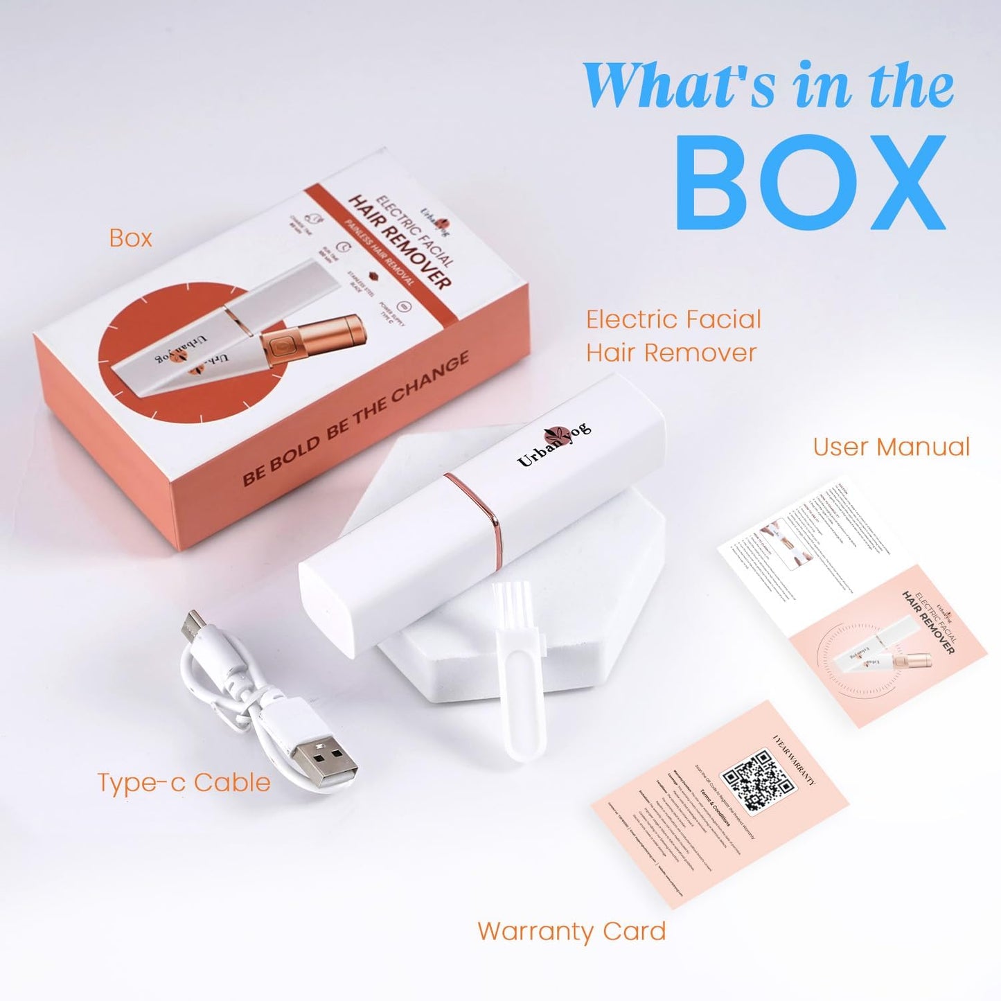 Electric Facial Hair Remover Machine