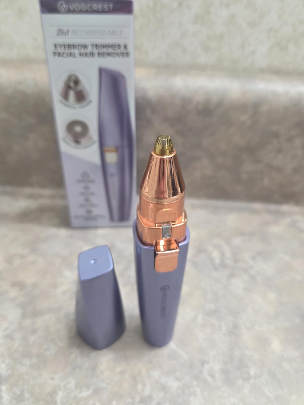 VOGCREST Eyebrow Facial Trimmer: 2 in 1