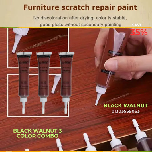 Furnitures Scratch Repair Paint-Black Walnut-3pcs
