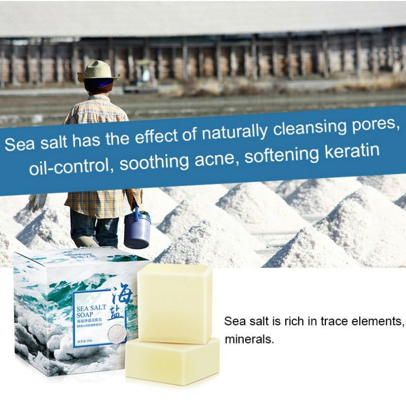 100g Sea Salt Soap Original Remove Mites Removal Pimple - China To BD Web