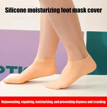 তিন জোড়া -Silicone Pedicure Moisturizing Socks-3 Pair