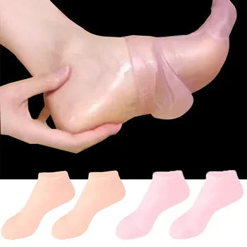 তিন জোড়া -Silicone Pedicure Moisturizing Socks-3 Pair