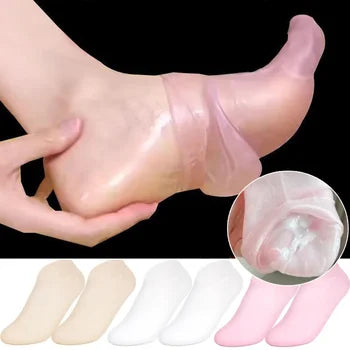 এক জোড়া-Silicone Pedicure Moisturizing Socks-1 Pair