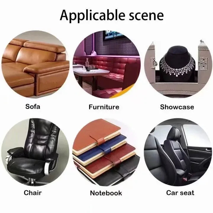 ( ক্রিম-৫.১০ স্কয়ার ফুট রোল-১ স্কয়ার ফুট ১৫০টাকা ) Self-adhesive Leather Stickers Patch