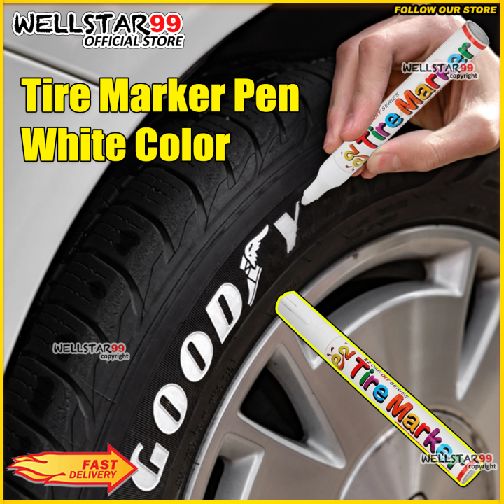 Red,Yollow,Blue,White 4pcs Color Combo-Tire Marker Pen
