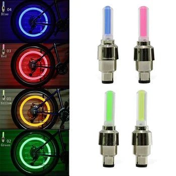Tire Valve Cap Flashlight-Green Color