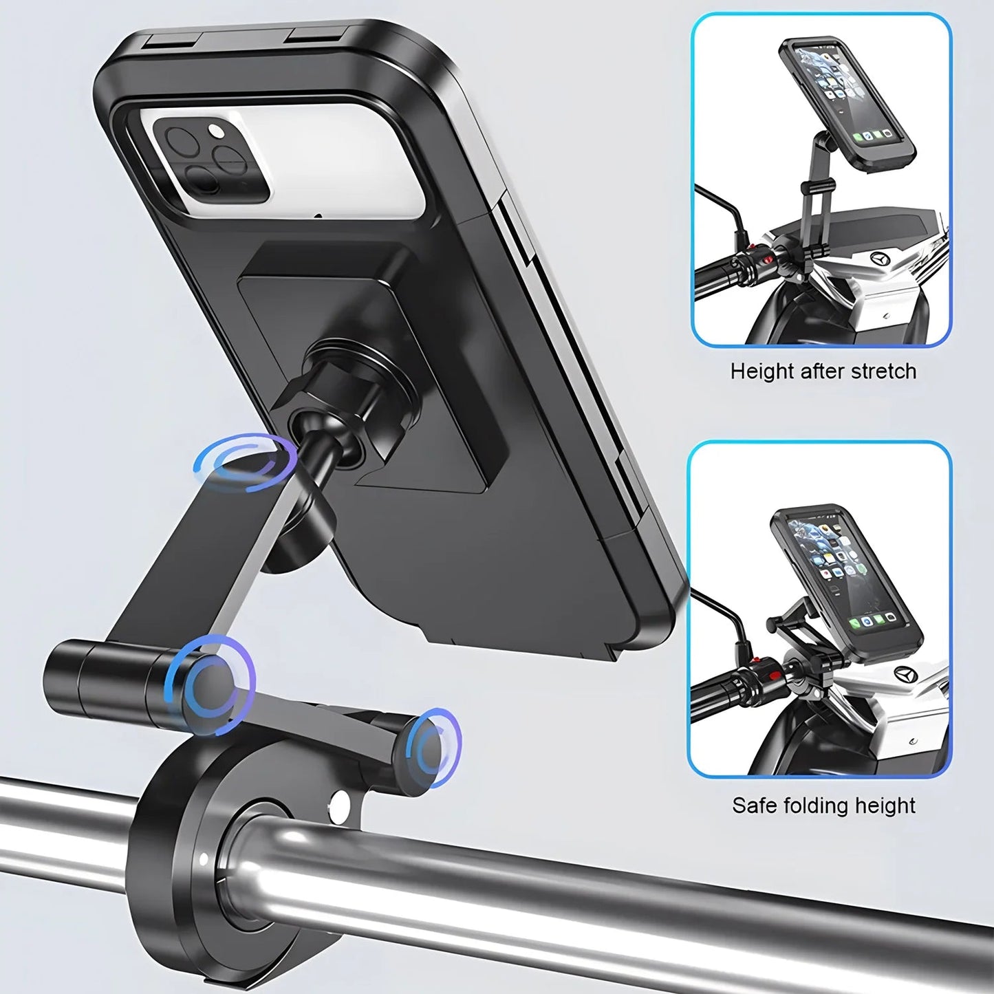 360° Adjustable Waterproof Bicycle Phone Holder Electric Bike Motorcycle Scooter - China To BD Web