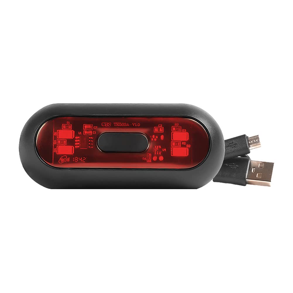 Motorcycle Bike Warning Light Helmet LED Smart Light-2pcs Set