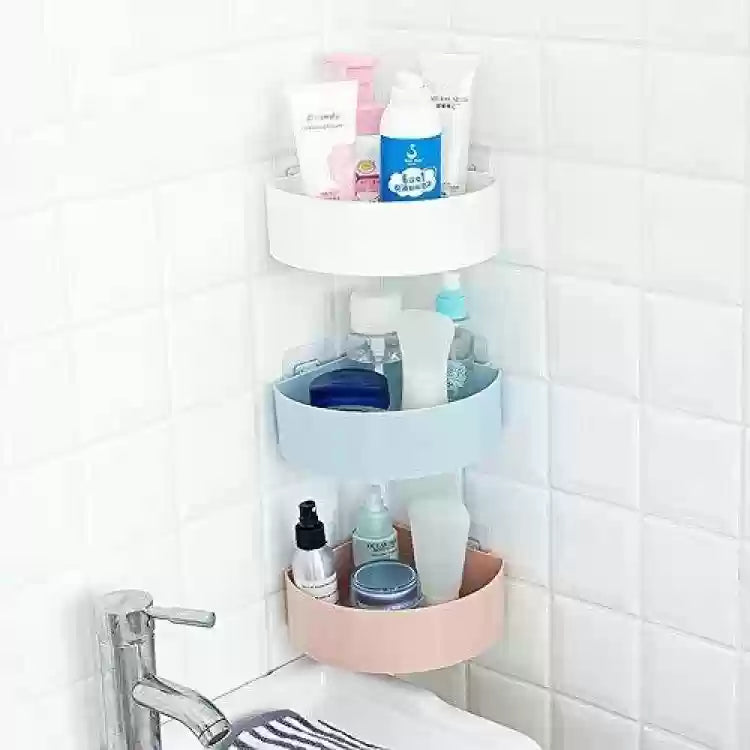৬ পিচ ১০০০ টাকা-3pcs  Bathroom Shelf +3pcs Corner Self Combo