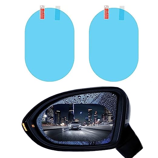 ৬ পিসের সেট-Car Rear-view Mirror Film Side Window and Windshield Anti Fog Clear Film