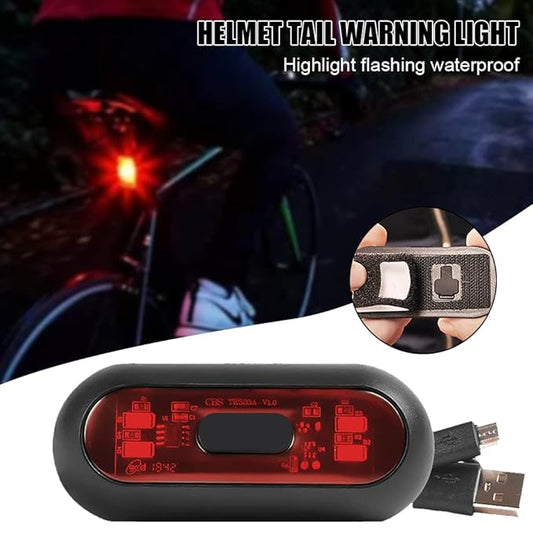Motorcycle Bike Warning Light Helmet LED Smart Light-2pcs Set