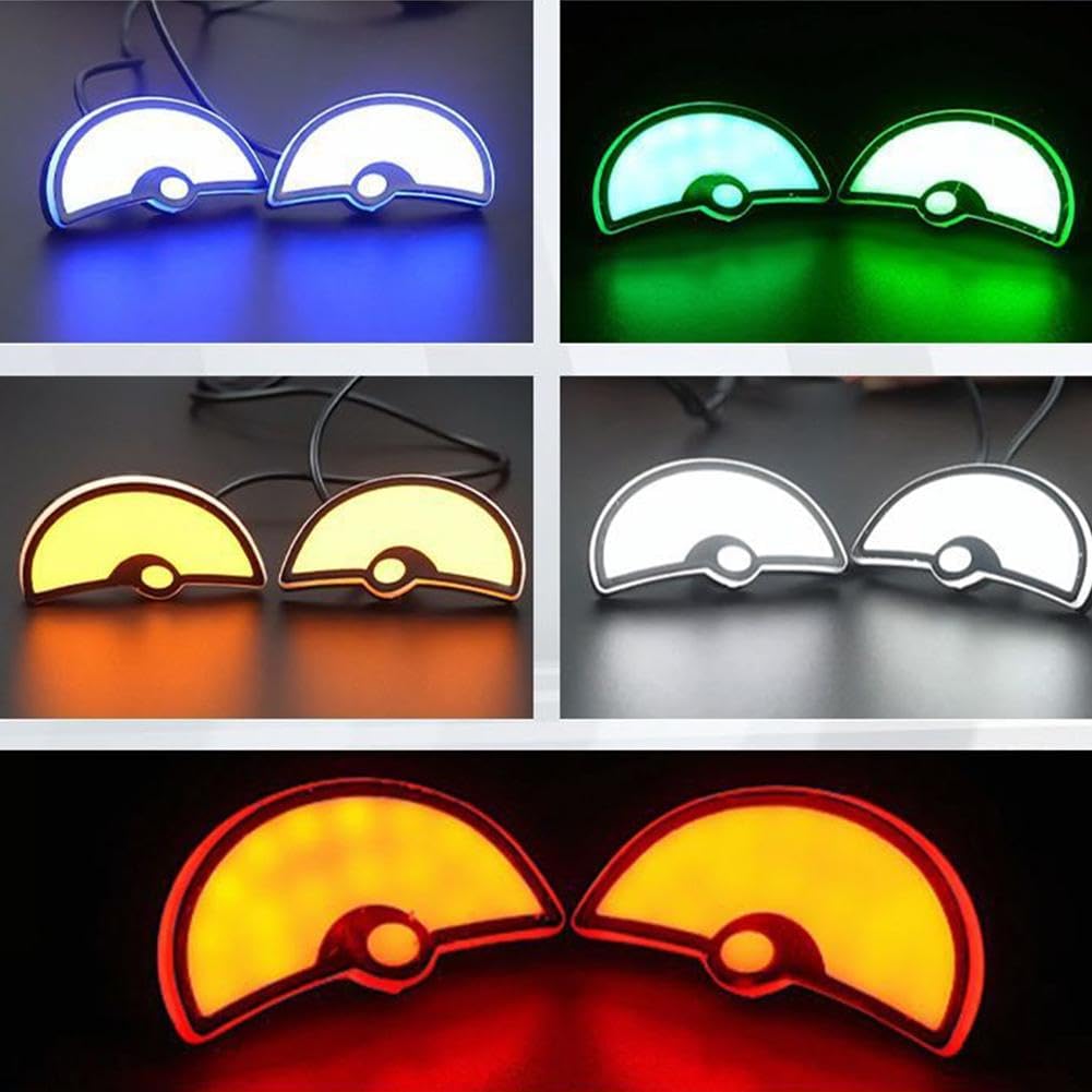 এক জোড়া হলুদ কালার -LED Devil's Eyes-Type 2-Yollow