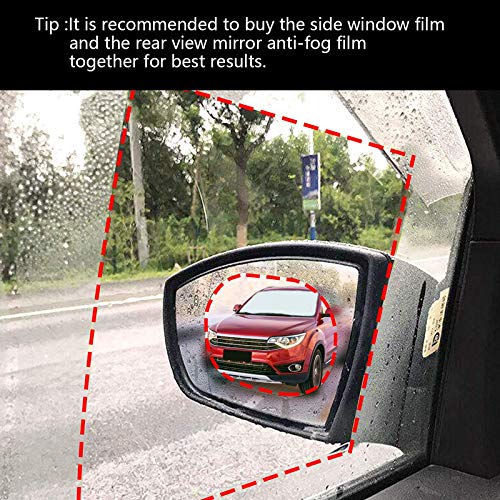 ৪ পিসের সেট-Car Rear-view Mirror Film and Side Window Anti Fog Clear Film