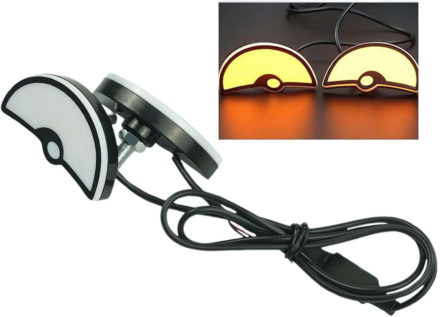 এক জোড়া লাল কালার -LED Devil's Eyes-Type 2-Red