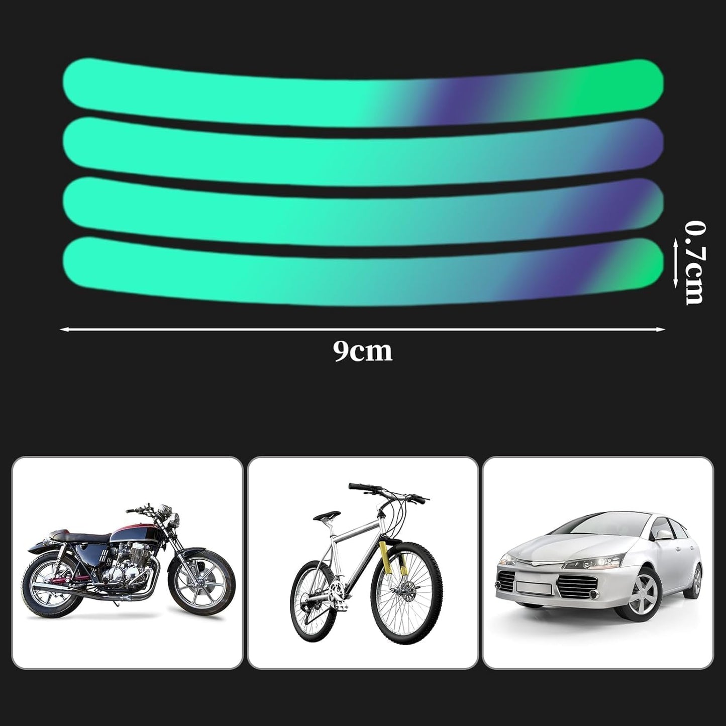 Luminous Radium Sticker-40 pcs