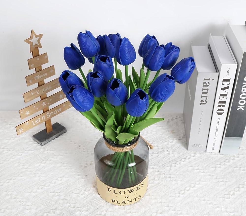 ১০ পিচ-গোলাপি কালার-Artificial Tulip & Lily Flower Sticks