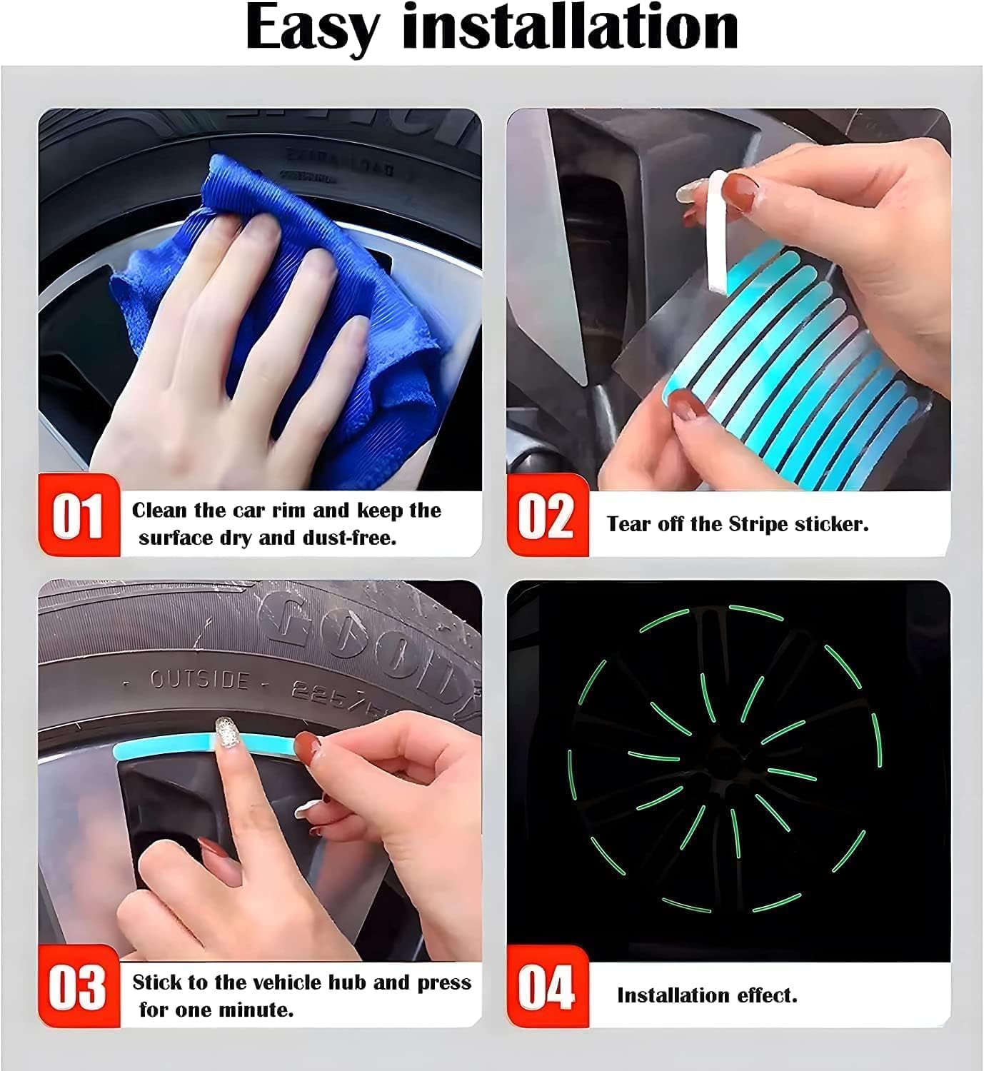 Luminous Radium Sticker-80 pcs