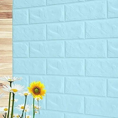 (৪৬ স্কোয়ার ফিট রোল ) ৪৫ টাকা স্কোয়ার ফিট-3D Wall Sticker(Bricks)-Green