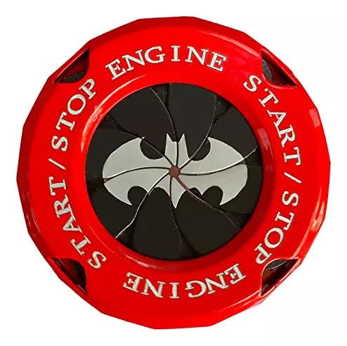 ( লাল কালার ) Aluminum Made Key Start Button Cover Decorative Rotary Push To Start Button Cover - China To BD Web