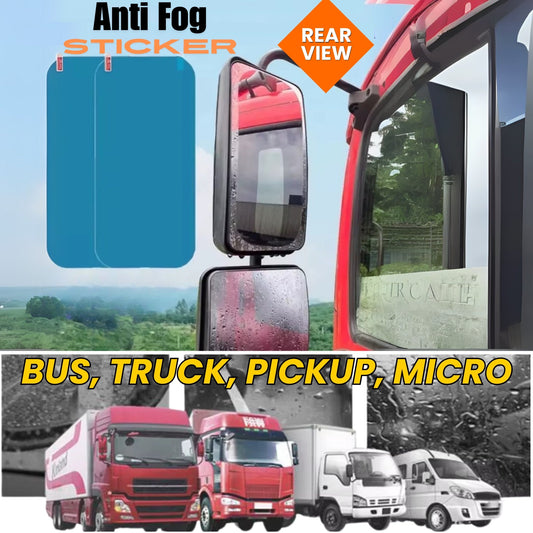 ২ পিসের সেট: Bus, Truck & Microbus Rearview Mirror Anti Fog Clear Film