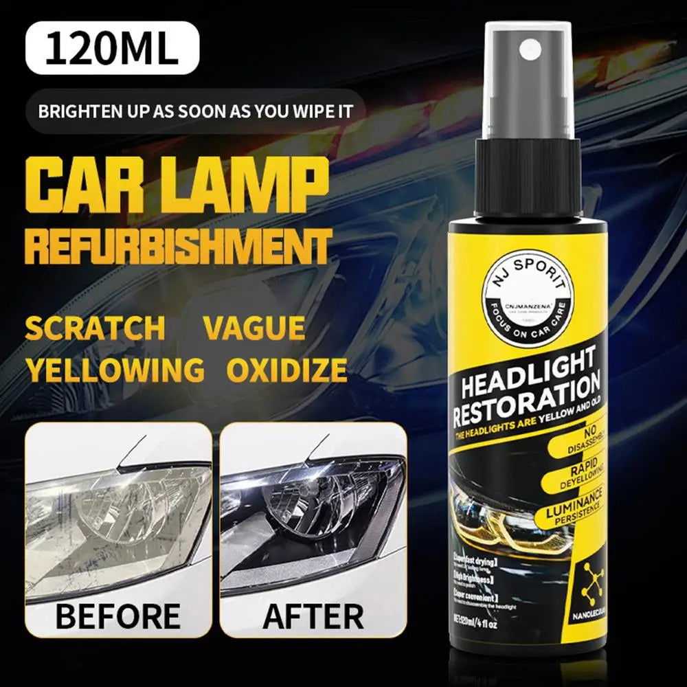 Car Headlight Coating Spray Liquid Car Light Cleaner And Restorer UV Resistant Long Lasting Head Light Coating Spray For car SUV - China To BD Web