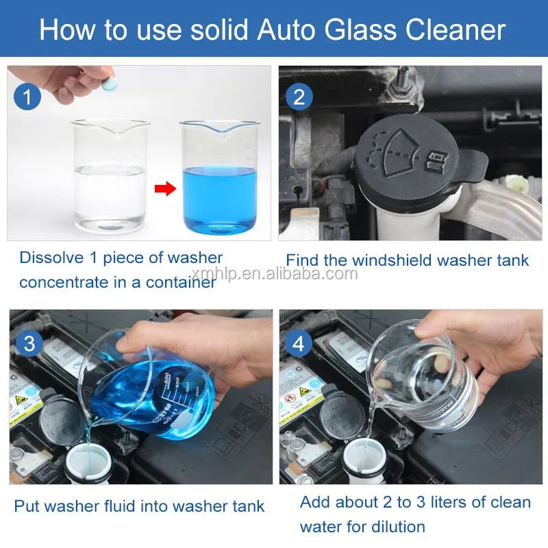 Car Windshield Glass Concentrated Washer Tablets - China To BD Web