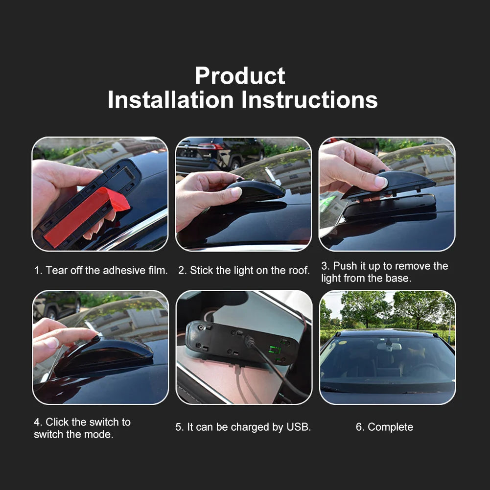 Universal Car Laser Fog Light (Black)