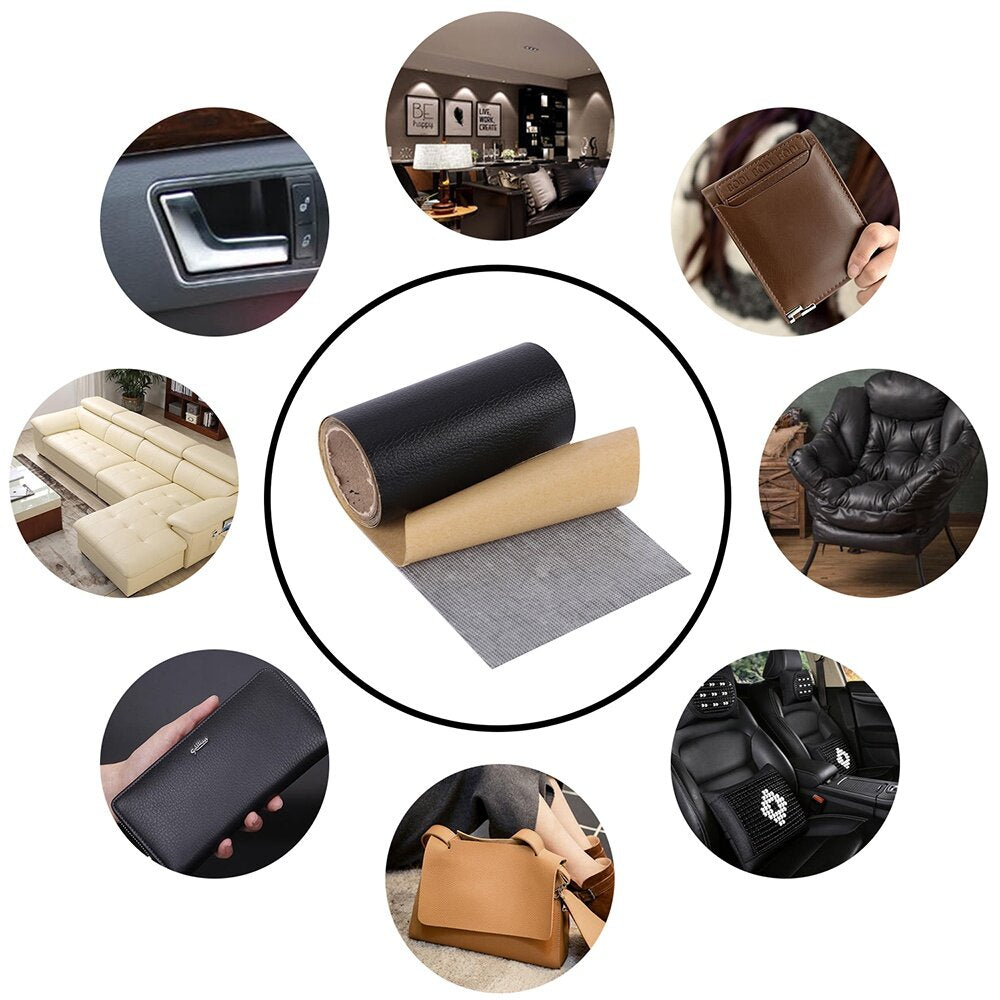 ( কালো - লম্বা ৪.৫০ফুট -চওড়া ২.৩০ফুট ) Self-adhesive Leather Stickers Patch