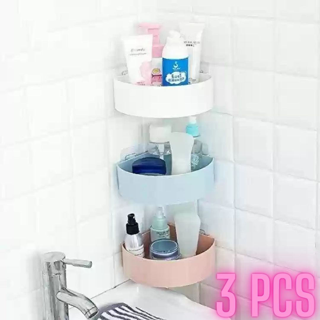 ৩ পিচ ৬০০ টাকা -3pcs x 200 taka pcs-Combo Plastic Corner Shelf