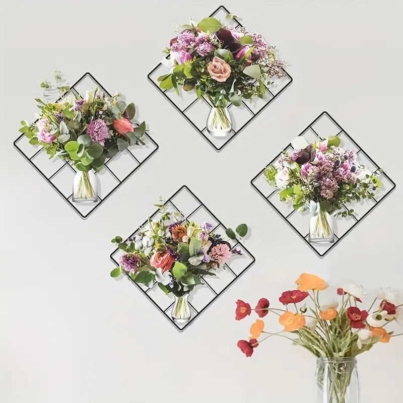 Combo Offer Mesh Flower Pattern Sticker ( টাইপ-১: ৪ পিচের সেট  ) + ( টাইপ-২: ৫ পিচের সেট  ) - China To BD Web