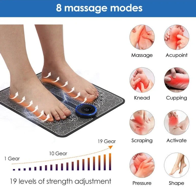 Electric EMS Foot Massager Pad - China To BD Web