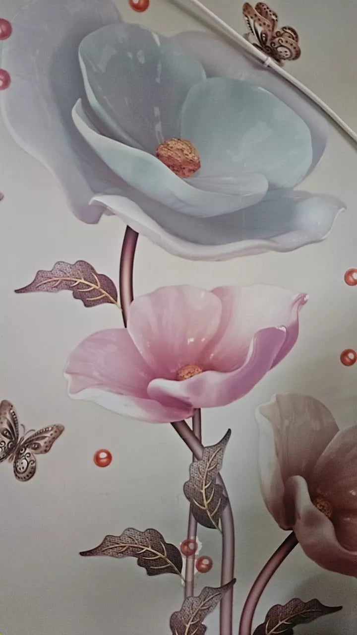 Elegant Orchid Plant Wall Stickers Durable PVC Material Easy to Clean High-Adhesive - China To BD Web