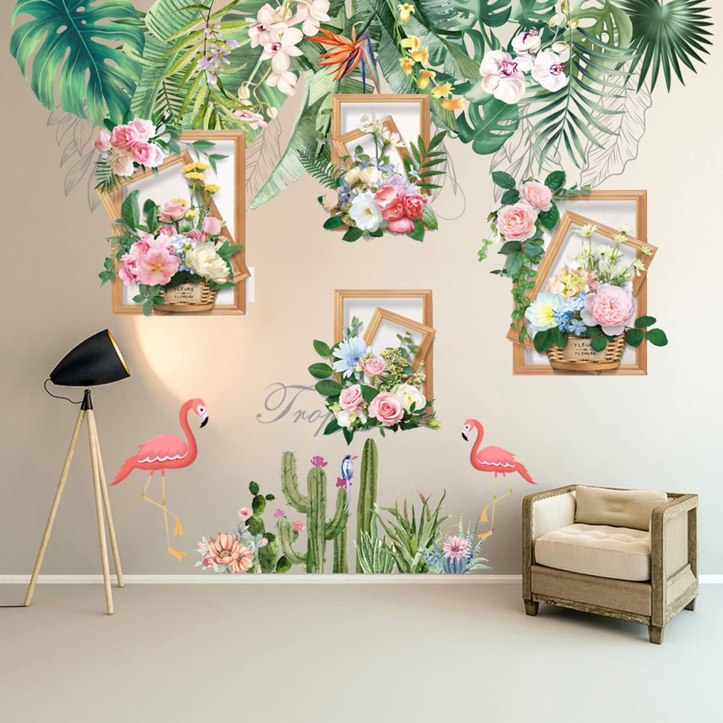 (৪ পিচের সেট) Flower Baskets Wall Stickers DIY Plants - China To BD Web