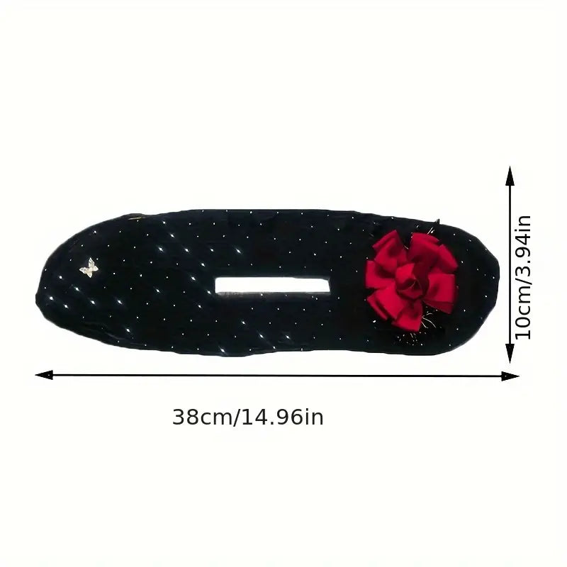 ( গ্রীন কালার ) Green Rose Invisible Hair Coiler Lazy People Hairpin Fabric Hair Accessories Hair Clips for Women - China To BD Web