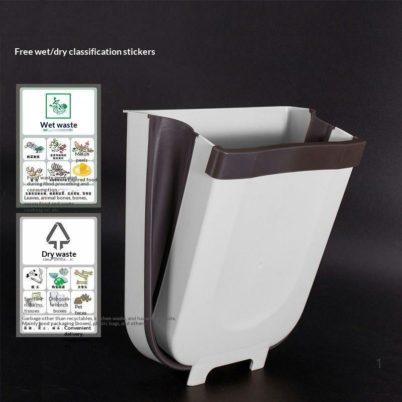 🤍✨ Kitchen Hanging Trash Bin – White (হোয়াইট) ✨🤍
