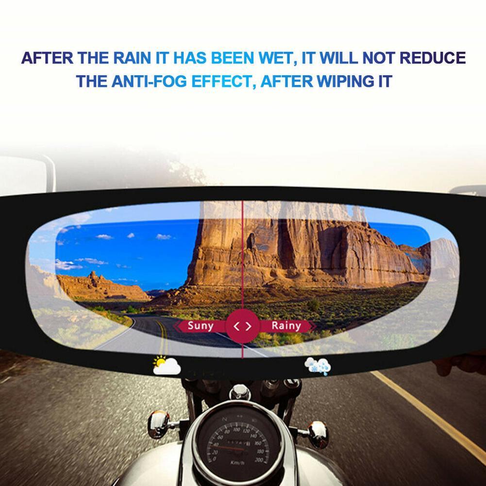 ৪ পিসের সেট-For Bike Rearview Mirror and Helmet Film Anti Fog Clear Film