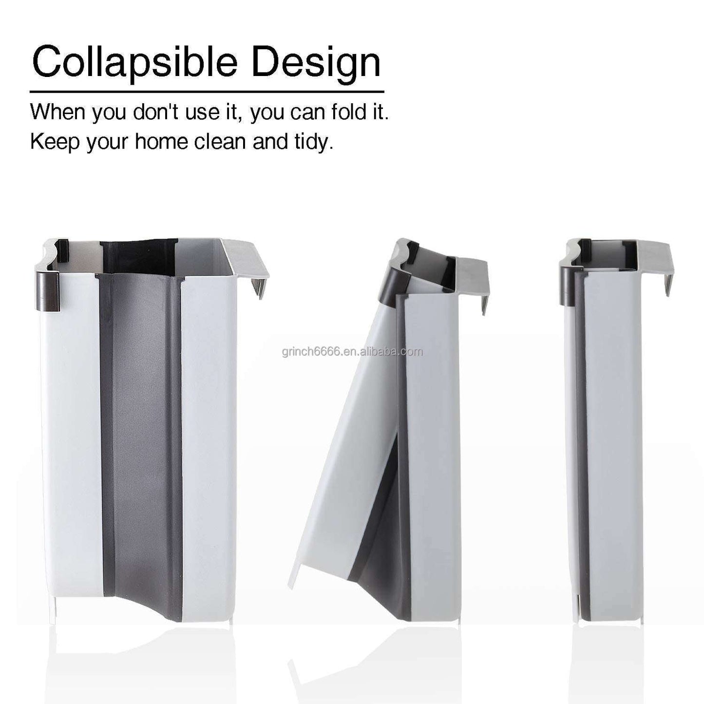 🤍✨ Kitchen Hanging Trash Bin – White (হোয়াইট) ✨🤍