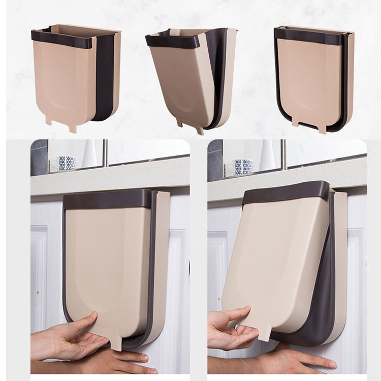 🤎✨ Kitchen Hanging Trash Bin – Brown (ব্রাউন) ✨🤎