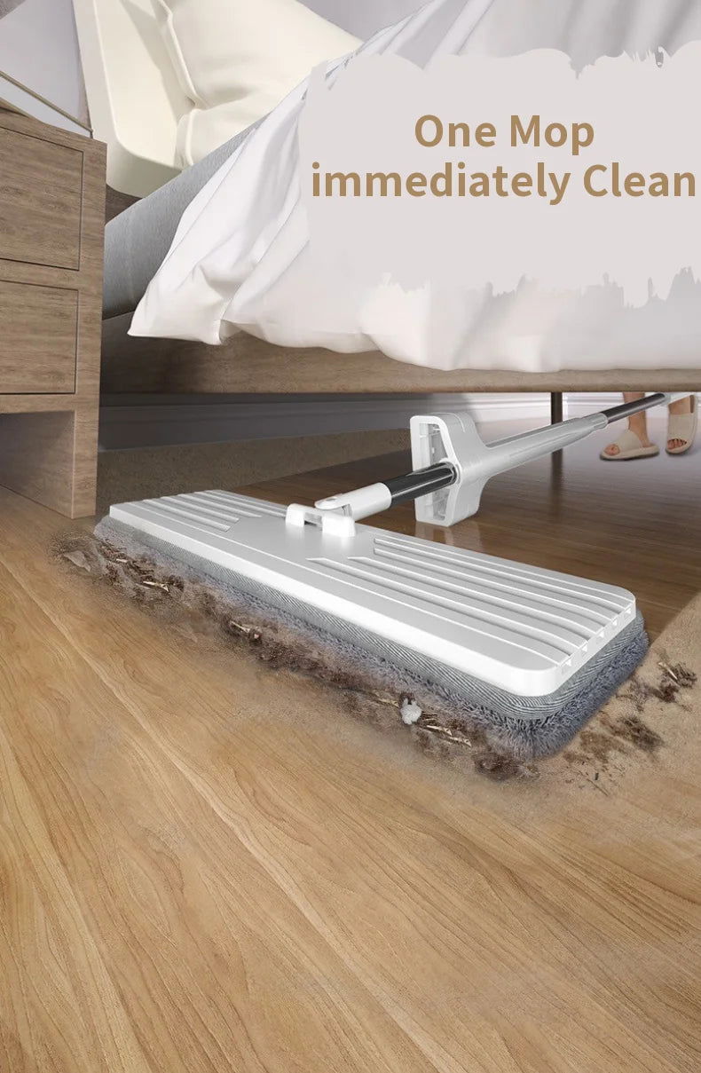 Hand-free Washing Floor Mops Flat Squeeze Mops 360 Degree Spin Head Microfiber Mops Pads For Home Household Cleaning Tools - China To BD Web