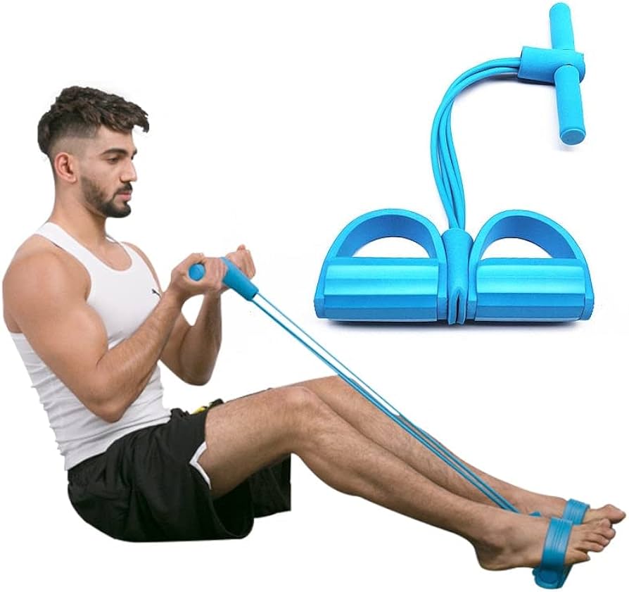 ( বুলু কালার ) High Quality Multifunctional Foot Paddle Pull Rope Blue - China To BD Web