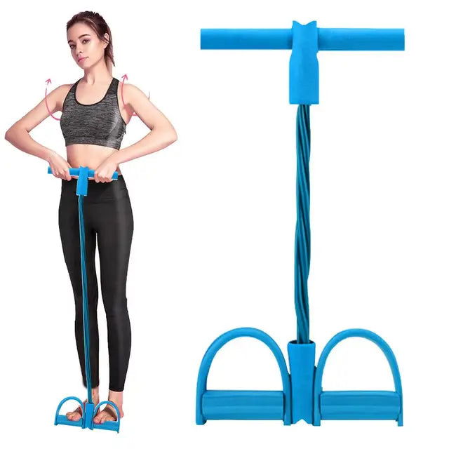 ( বুলু কালার ) High Quality Multifunctional Foot Paddle Pull Rope Blue - China To BD Web