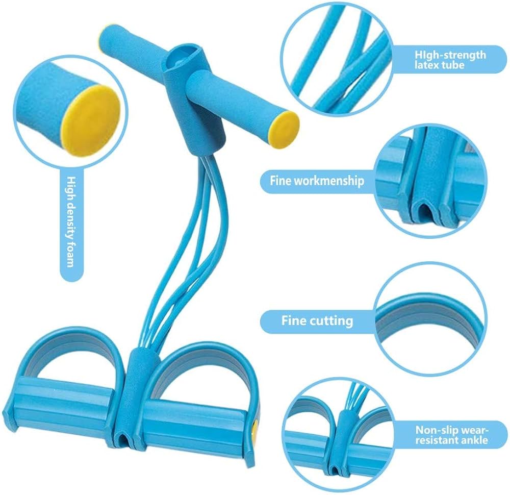 ( বুলু কালার ) High Quality Multifunctional Foot Paddle Pull Rope Blue - China To BD Web
