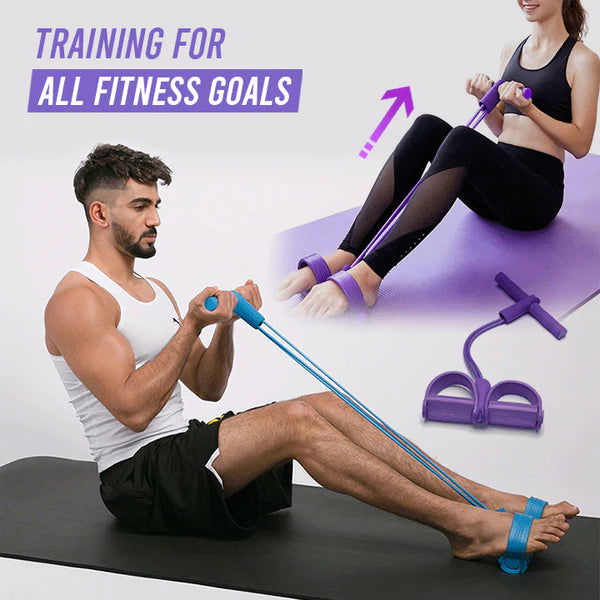 ( পার্পল কালার ) High Quality Multifunctional Foot Paddle Pull Rope Purple - China To BD Web