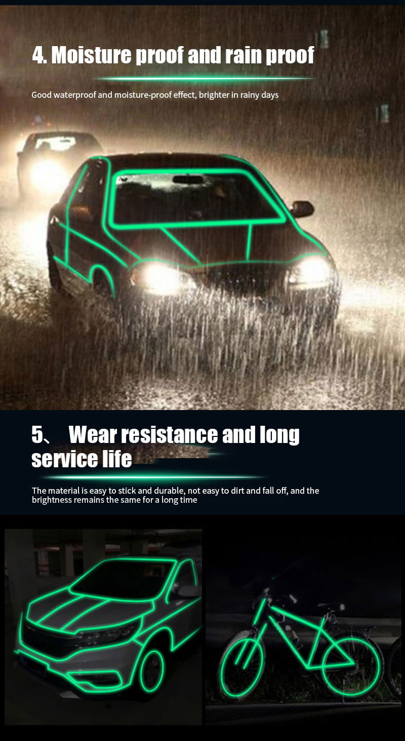 Luminous Tape Self-adhesive Night Vision Glow In Dark Safety Warning Reflective Sticker Home Decorations Tape Adhesive - China To BD Web