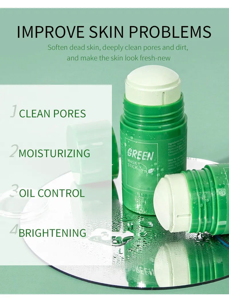 Melao Green Tea Mask Stick for Face Blackhead Remover Deep Pore Cleansing Brightening Facial Purifying Clean Matcha Clay Mud Mask - China To BD Web